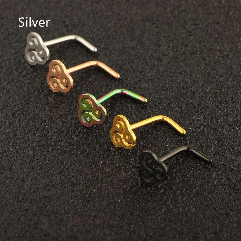 Body Piercing Nose Nail Nose Ring Stainless Steel Earring | Orazek UK Ltd