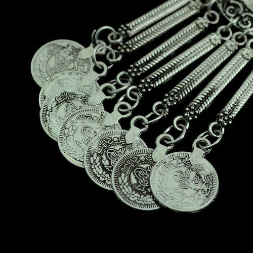 Bohemian tassel coin necklace Orazek UK Ltd