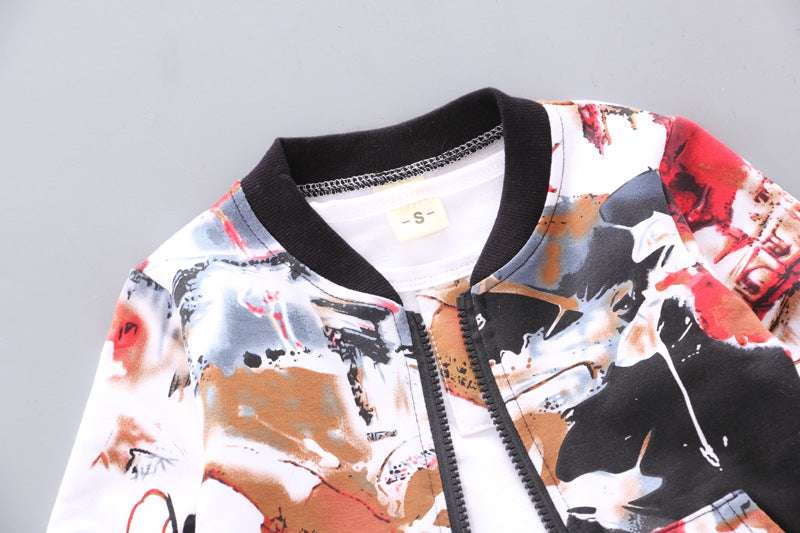 Boys Handsome Autumn And Winter Clothes Three-Piece Kid Clothes | Orazek UK Ltd
