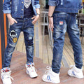 Boys Jeans Autumn And Winter New One-piece Velvet | Orazek UK Ltd