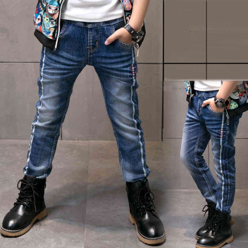 Boys Jeans Autumn And Winter New One-piece Velvet | Orazek UK Ltd