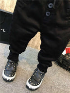 Boy's personality thickening plus velvet jeans children's jeans | Orazek UK Ltd