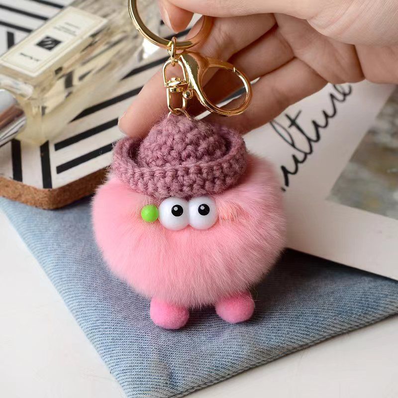 Briquette Cute Plush Bag Charms Key Ring | Orazek UK Ltd