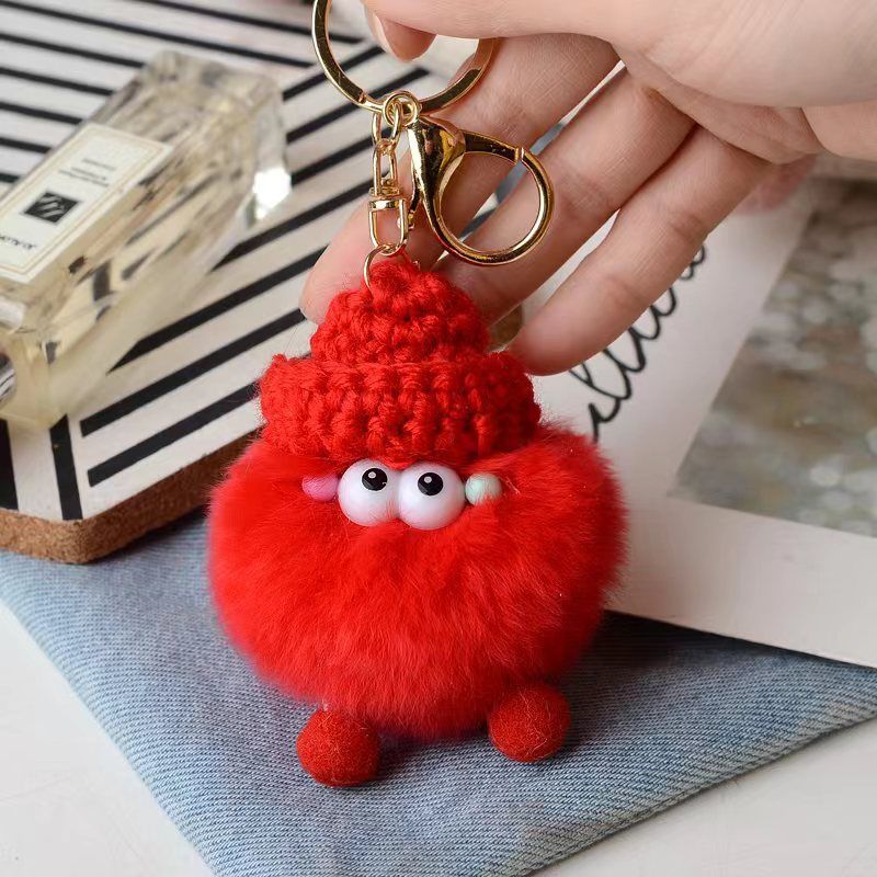 Briquette Cute Plush Bag Charms Key Ring | Orazek UK Ltd