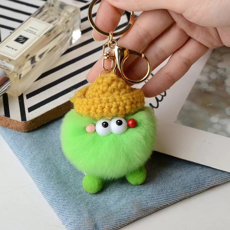 Briquette Cute Plush Bag Charms Key Ring | Orazek UK Ltd