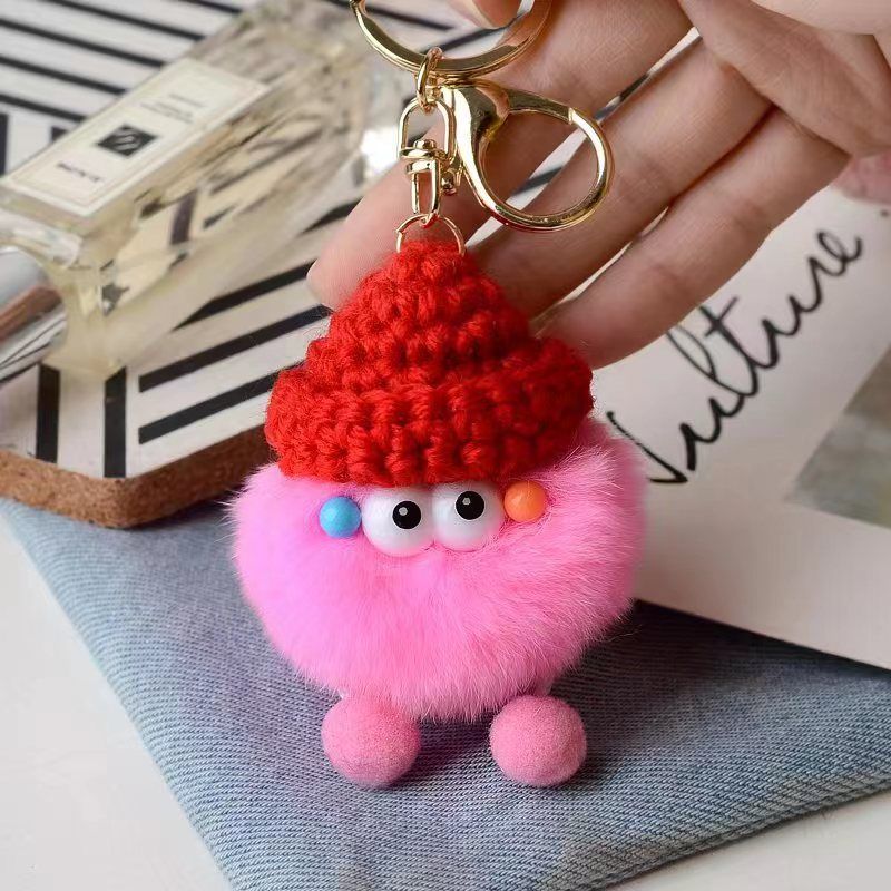 Briquette Cute Plush Bag Charms Key Ring | Orazek UK Ltd