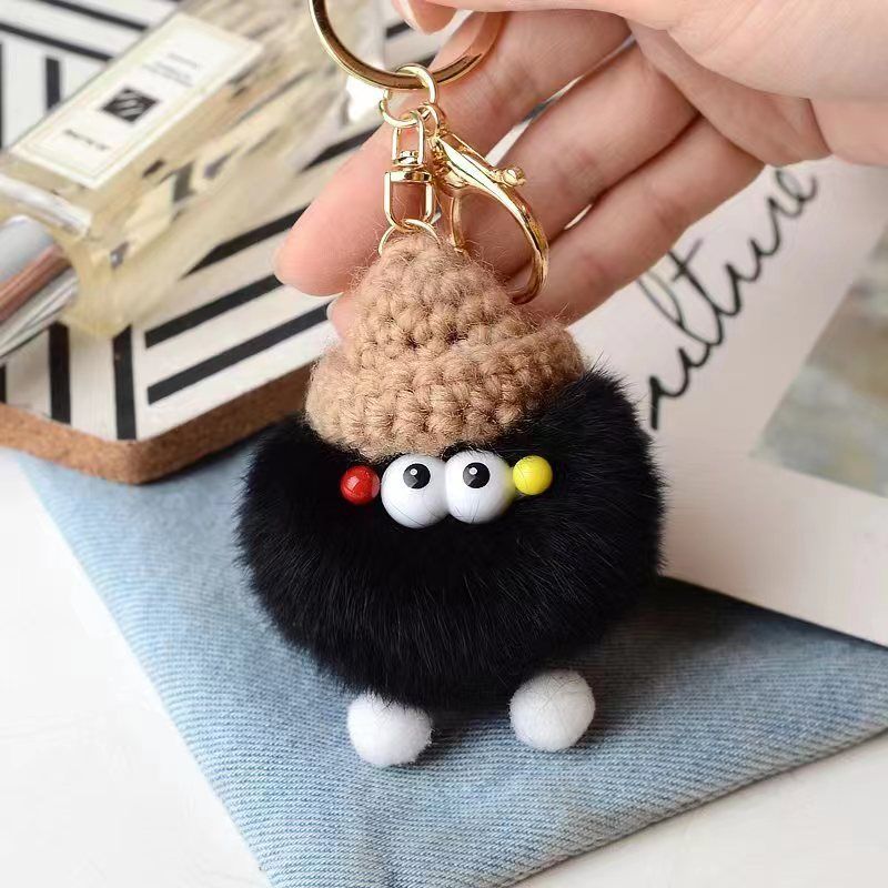 Briquette Cute Plush Bag Charms Key Ring | Orazek UK Ltd