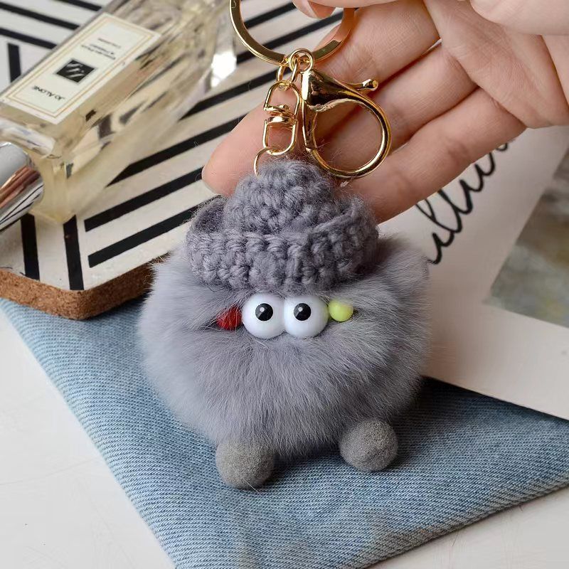 Briquette Cute Plush Bag Charms Key Ring | Orazek UK Ltd