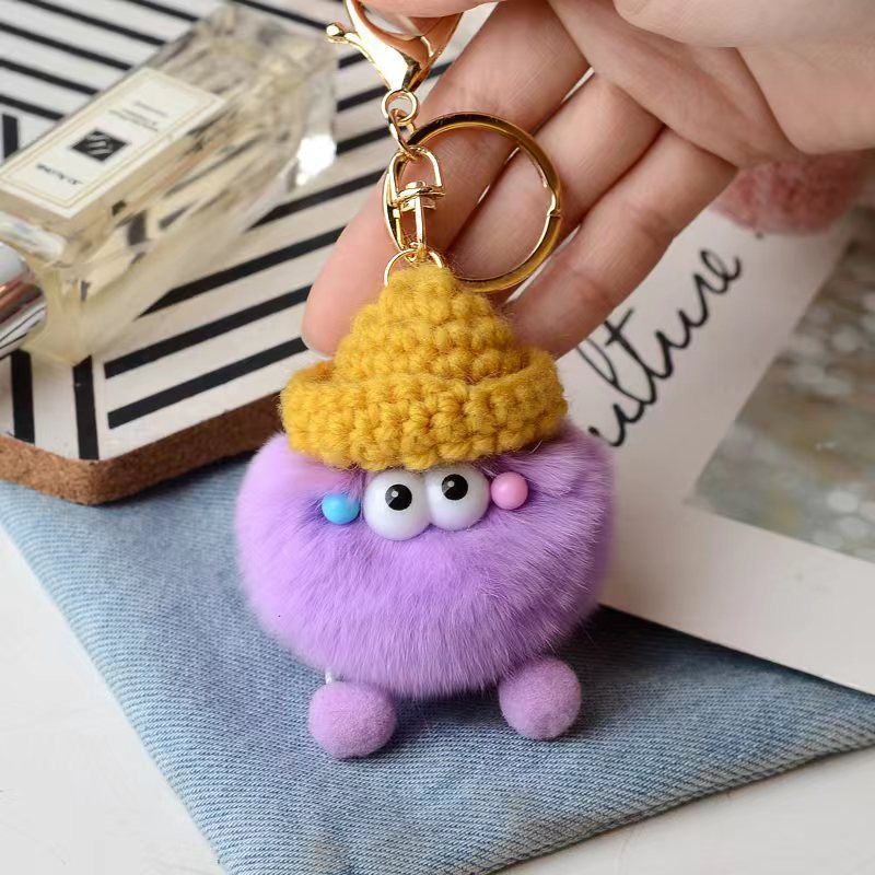 Briquette Cute Plush Bag Charms Key Ring | Orazek UK Ltd