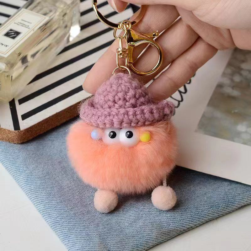 Briquette Cute Plush Bag Charms Key Ring | Orazek UK Ltd