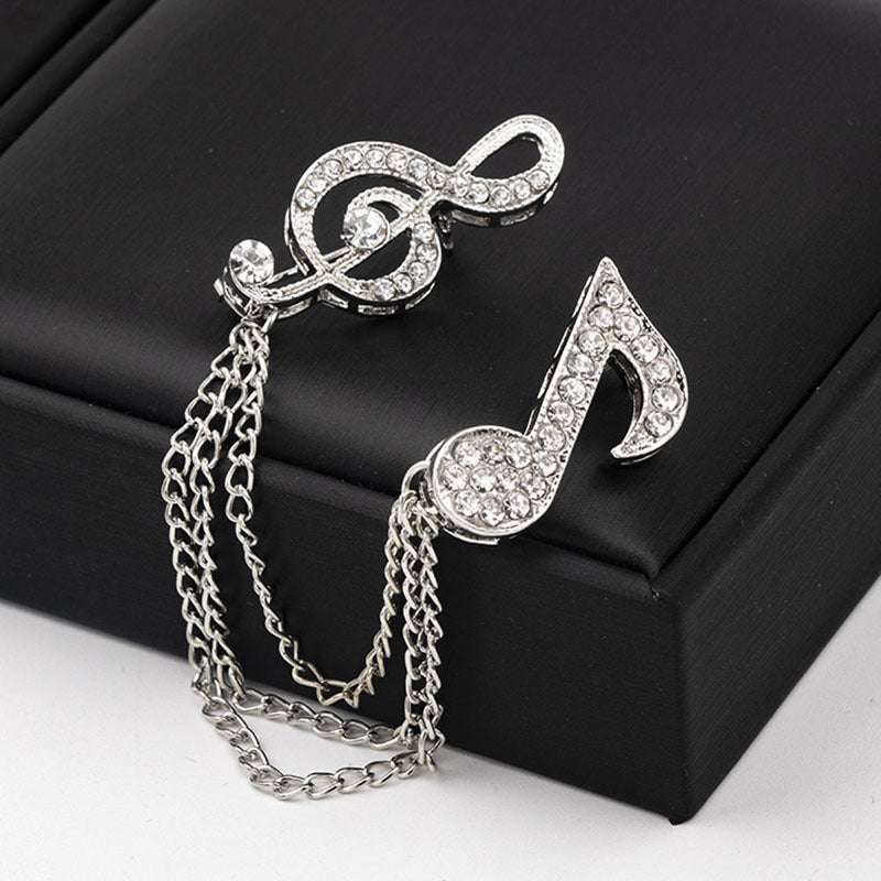 British style men's symbol music brooch brooch Orazek UK Ltd