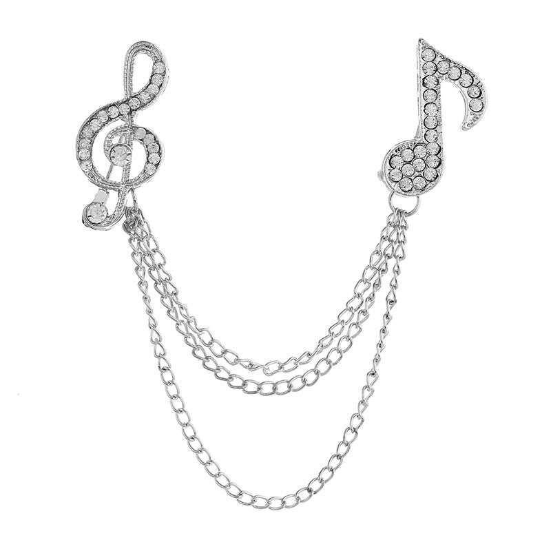 British style men's symbol music brooch brooch Orazek UK Ltd