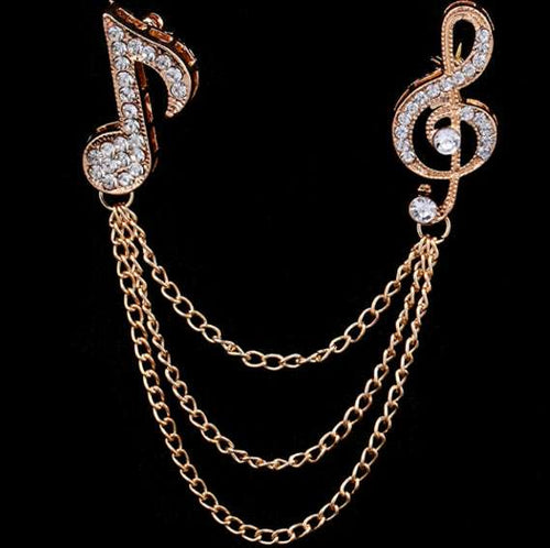 British style men's symbol music brooch brooch Orazek UK Ltd