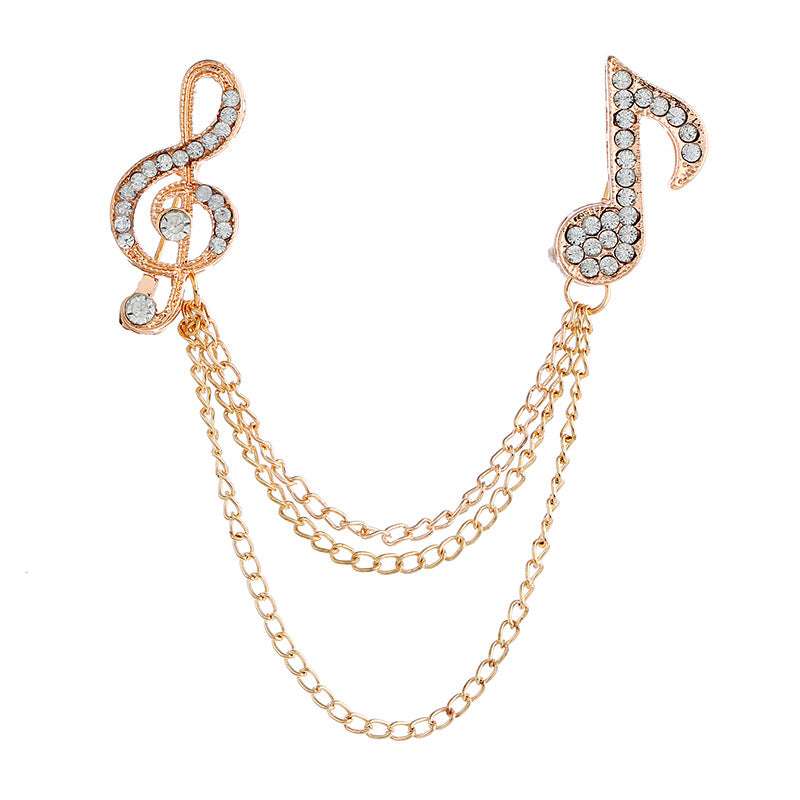British style men's symbol music brooch brooch Orazek UK Ltd