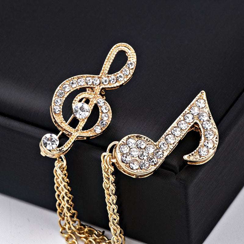 British style men's symbol music brooch brooch | Orazek UK Ltd