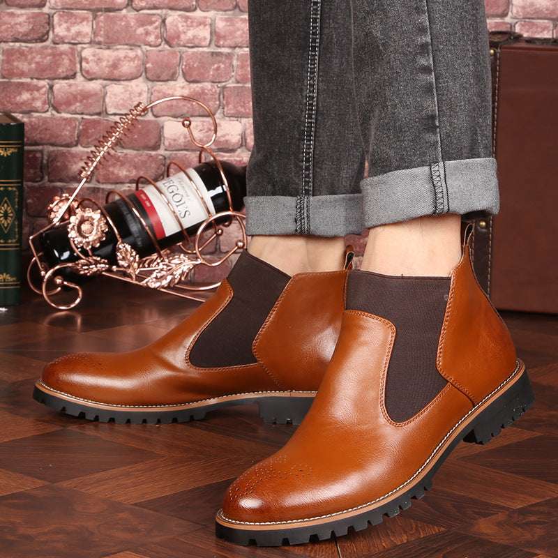 Brock Leather Boots Men Shoes Men Martin Boots | Orazek UK Ltd