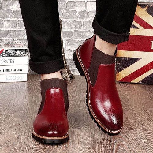 Brock Leather Boots Men Shoes Men Martin Boots Orazek UK Ltd