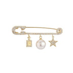 Brooch Simple Pin Coat Accessories Star Brooch | Orazek UK Ltd