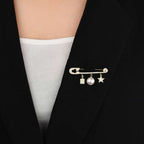 Brooch Simple Pin Coat Accessories Star Brooch | Orazek UK Ltd