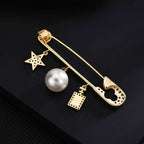 Brooch Simple Pin Coat Accessories Star Brooch | Orazek UK Ltd