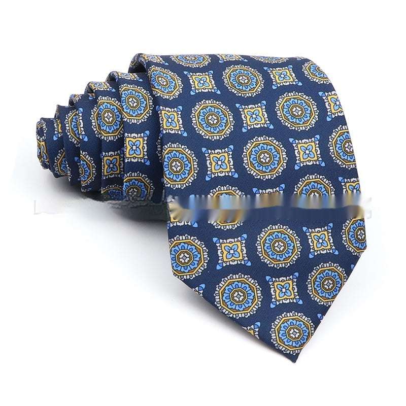Business Polyester Men's Printed Workplace Tie | Orazek UK Ltd