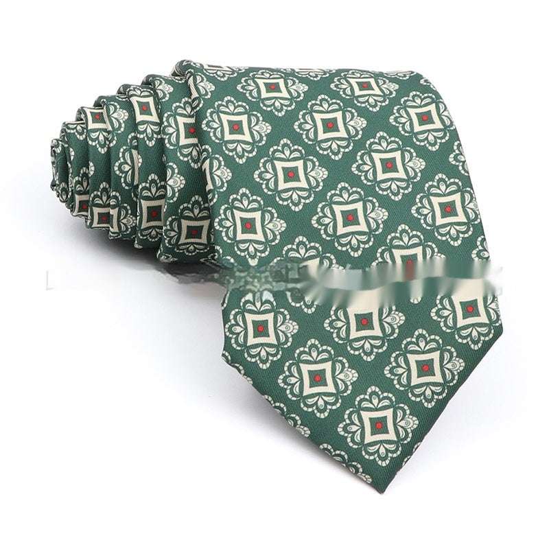 Business Polyester Men's Printed Workplace Tie | Orazek UK Ltd