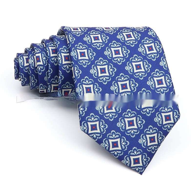 Business Polyester Men's Printed Workplace Tie | Orazek UK Ltd