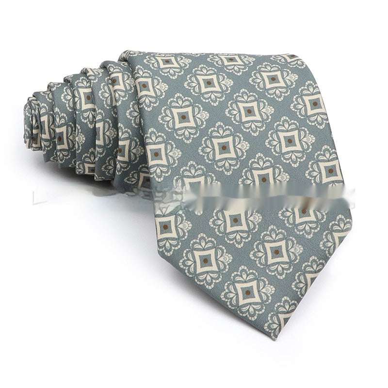 Business Polyester Men's Printed Workplace Tie | Orazek UK Ltd