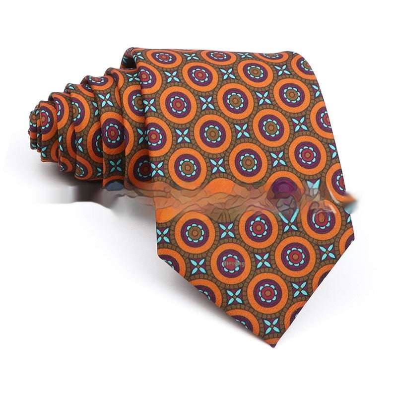 Business Polyester Men's Printed Workplace Tie | Orazek UK Ltd