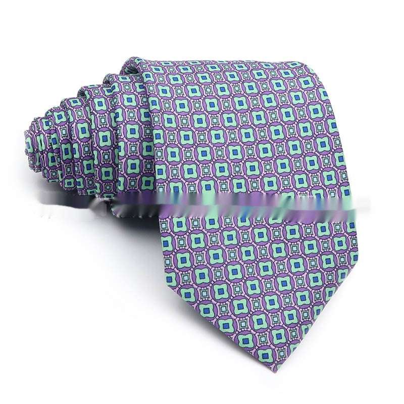 Business Polyester Men's Printed Workplace Tie | Orazek UK Ltd