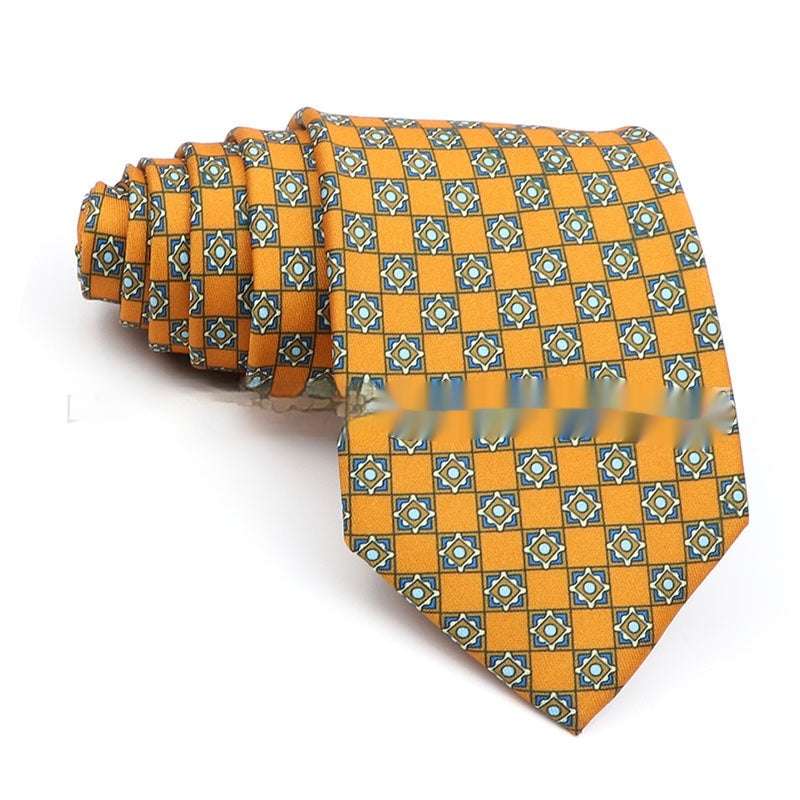 Business Polyester Men's Printed Workplace Tie | Orazek UK Ltd