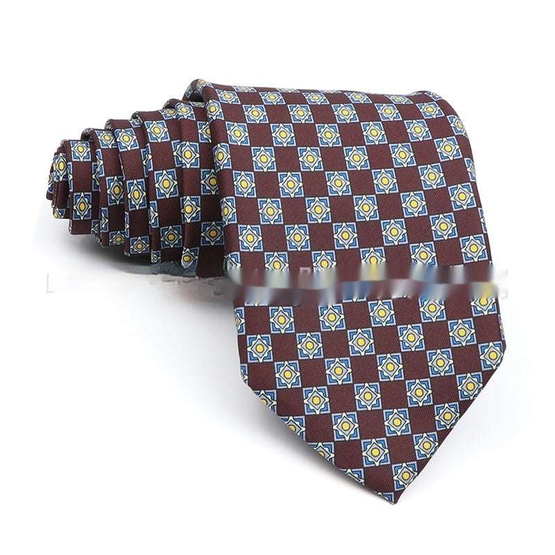 Business Polyester Men's Printed Workplace Tie | Orazek UK Ltd