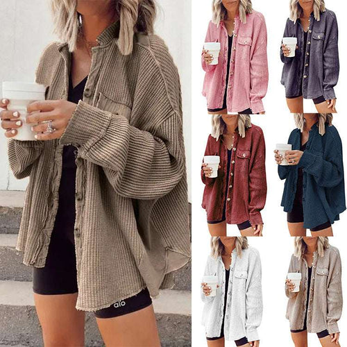 Women's Button Shirt Jacket Orazek UK