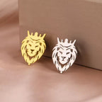 European And American Advanced Retro Light Luxury Fashion Trend Souvenir Stainless Steel Animal Suit Pattern Shape Brooch