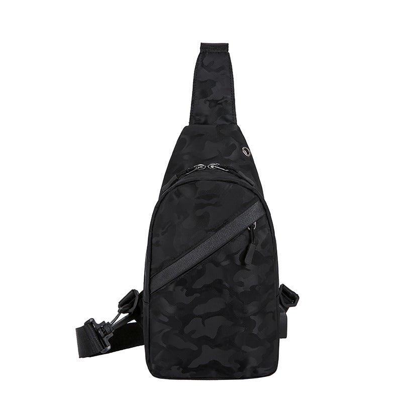 Camouflage Chest Bags Men Crossbody Bag With Headphone Hole | Orazek UK Ltd