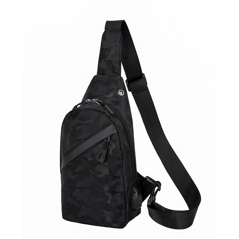 Camouflage Chest Bags Men Crossbody Bag With Headphone Hole | Orazek UK Ltd