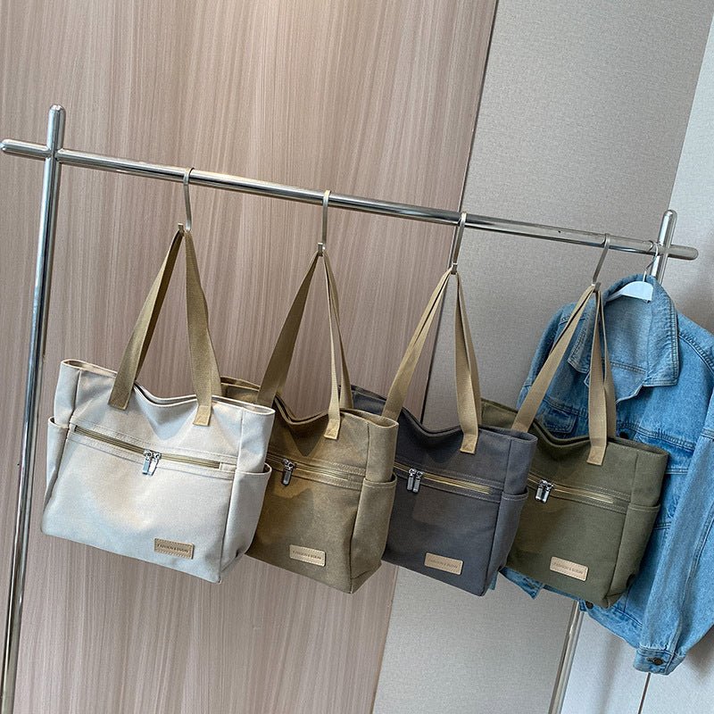 Canvas Shoulder Bags Women's Totes Handbag | Orazek UK Ltd