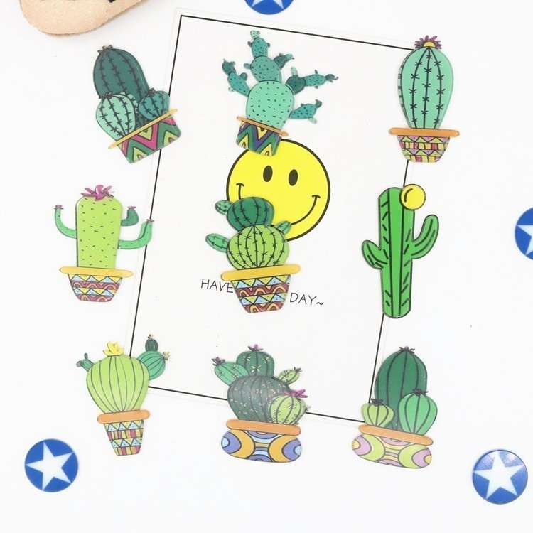 Cartoon acrylic cactus brooch brooch Orazek UK Ltd