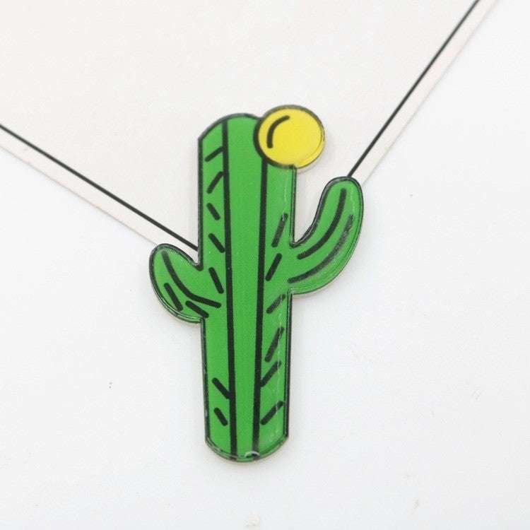 Cartoon acrylic cactus brooch brooch Orazek UK Ltd