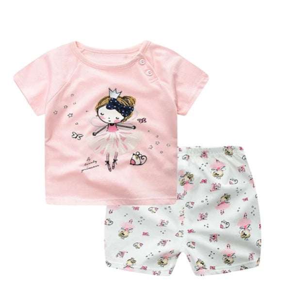 Cartoon Clothing Baby Boy Summer Clothes T-shirt Baby Girl Casual Clothing Sets Orazek UK Ltd