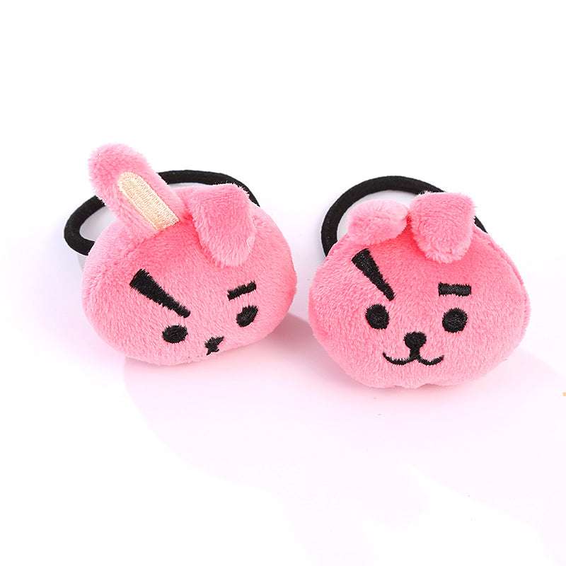 Cartoon Plush Doll Hair Band Love Hairpin Rabbit Hair Band Animal Hair Band | Orazek UK Ltd