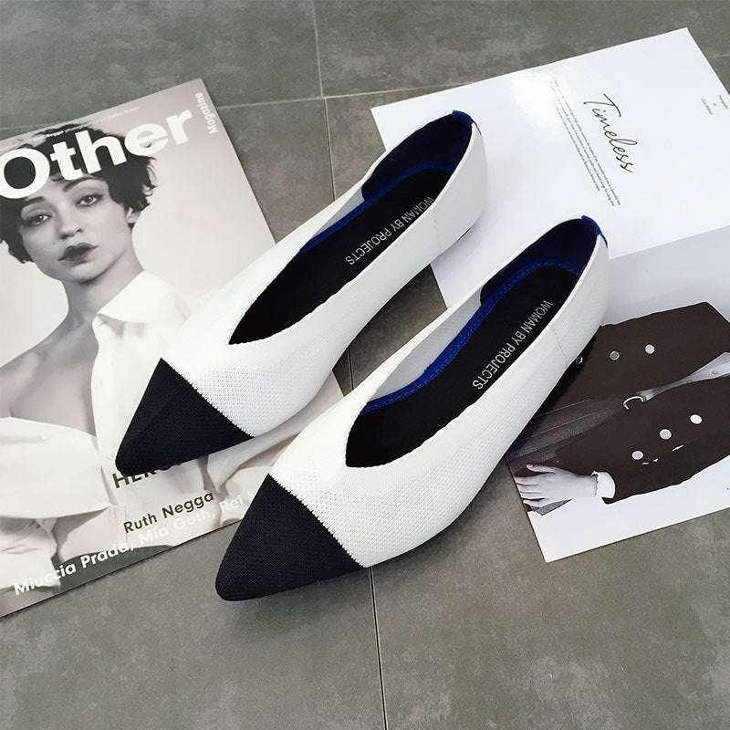 Casual Daily Use Fabric Printed Pedal Flat Shoes For Women | Orazek UK Ltd