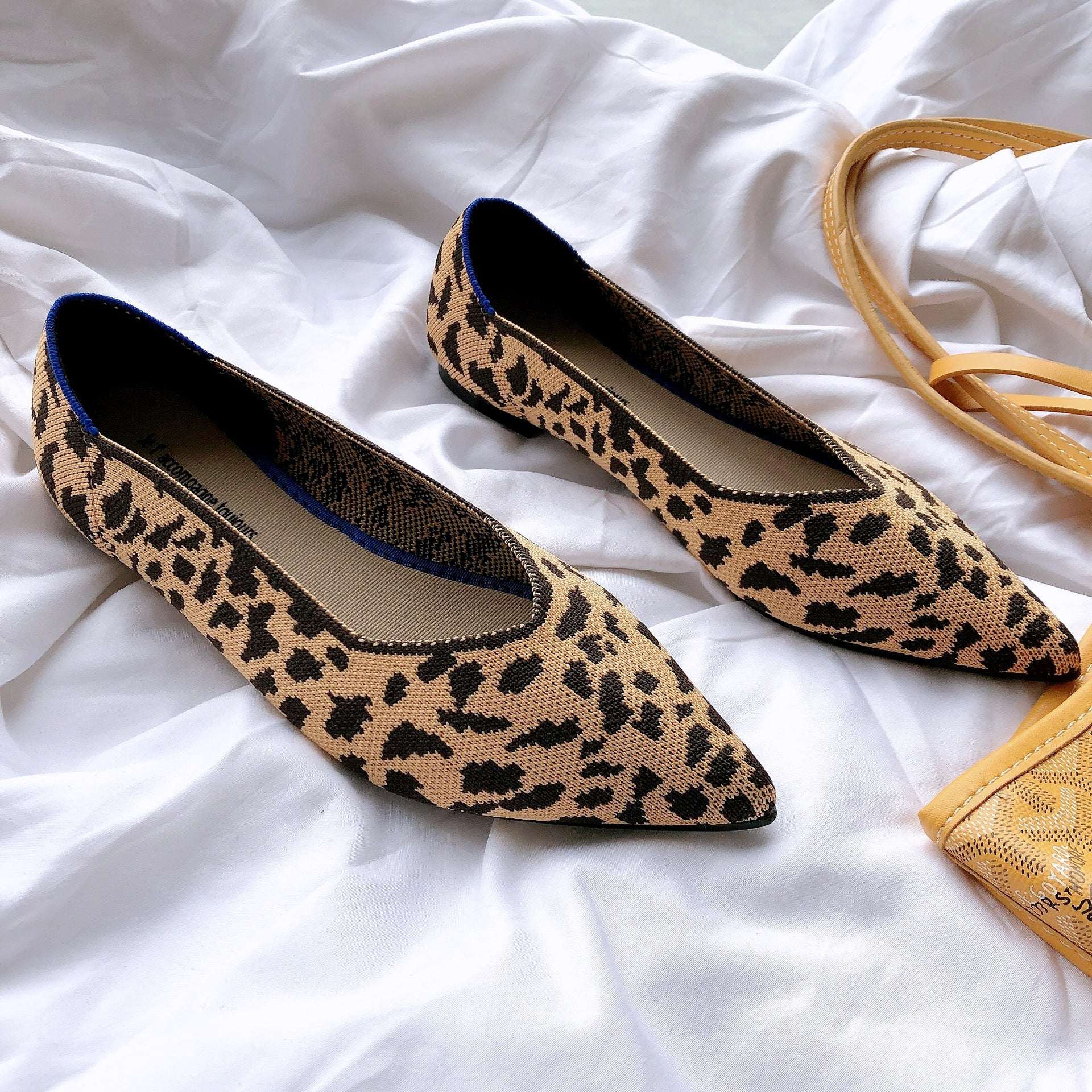 Casual Daily Use Fabric Printed Pedal Flat Shoes For Women | Orazek UK Ltd
