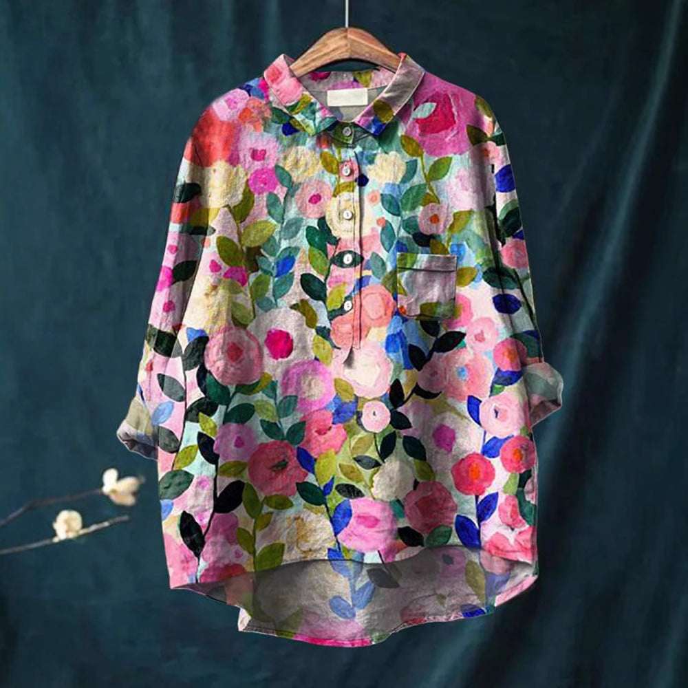 Casual Long Sleeve Shirt Animal Print Hawaiian Long Sleeve Blouse for Women | Orazek UK Ltd