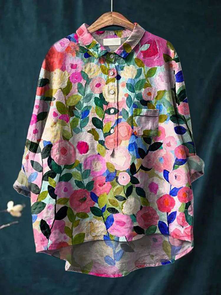Casual Long Sleeve Shirt Animal Print Hawaiian Long Sleeve Blouse for Women | Orazek UK Ltd