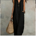 Summer Ruffle Dress With Pockets Women's Spring Elegant Casual Sleeveless A-Line Shift Dresses