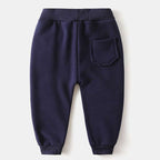 Children's Clothing Boys' Letter Embroidered Plus Velvet Pants Baby Thickened Trousers Warm Pants Orazek UK Ltd