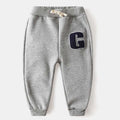 Children's Clothing Boys' Letter Embroidered Plus Velvet Pants Baby Thickened Trousers Warm Pants Orazek UK Ltd