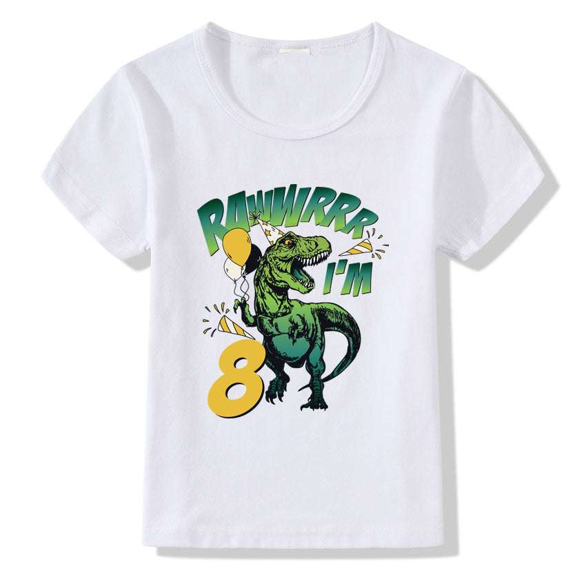 Children's T-shirt Numbers 1-9 Birthday T-shirt Orazek UK Ltd