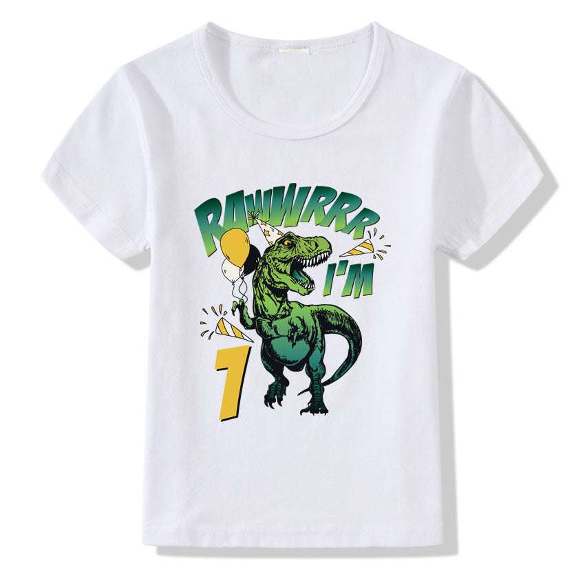 Children's T-shirt Numbers 1-9 Birthday T-shirt Orazek UK Ltd